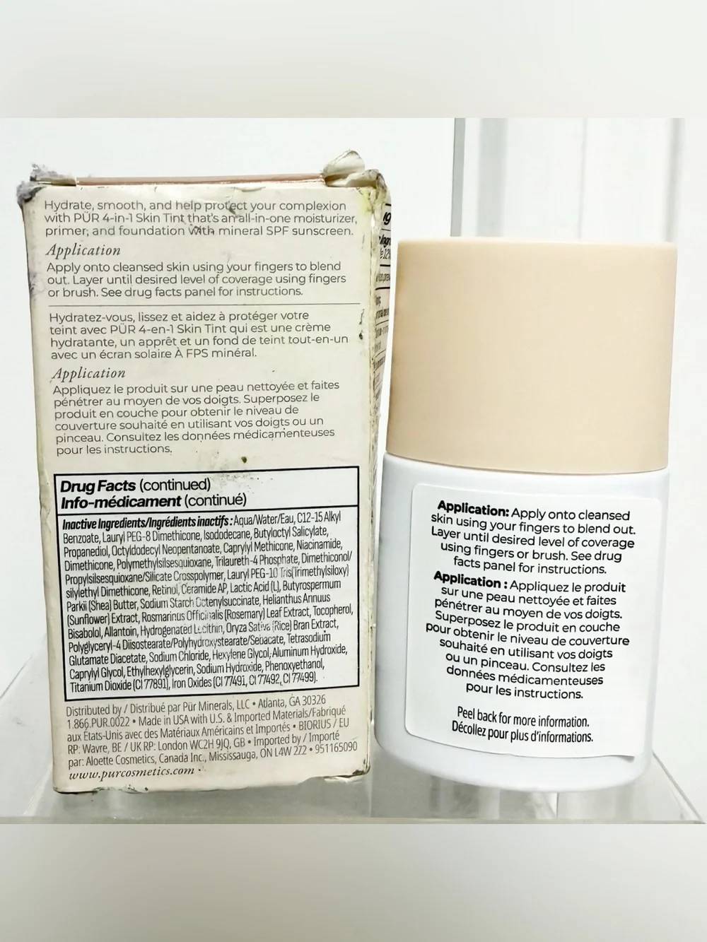 PUR 4-in-1 Skin Tint SPF 50 Mineral Sunscreen, DP3 - New in Box
